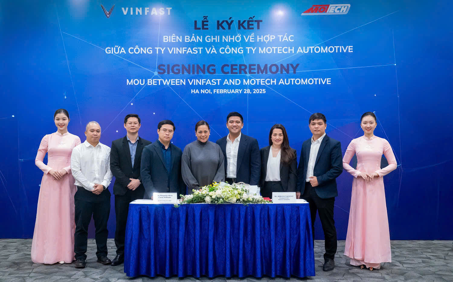 VinFast ký kết MOU với Motech về việc khai thác mạng lưới xưởng dịch vụ tại Philippines